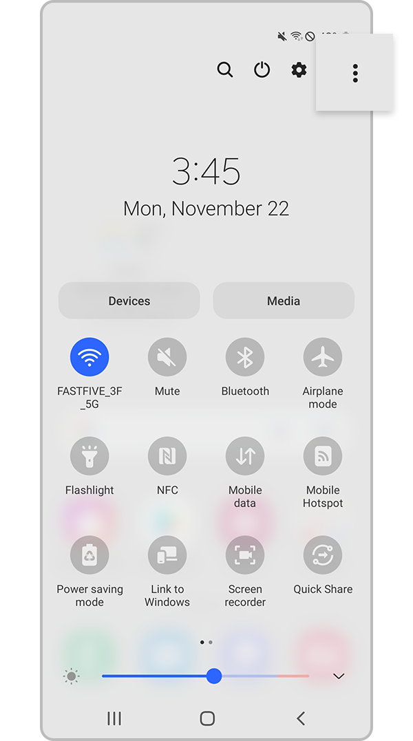 auto rotate icon add to quick panel step 2