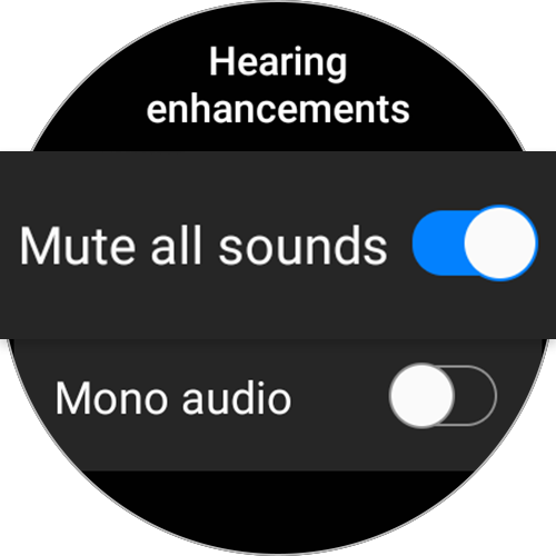galaxy watch mute all sounds deactivate step 5