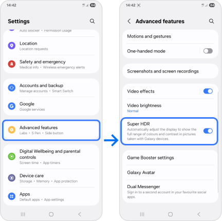 activate Super HDR’