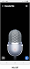 Karaoke Mic is displayed on a mobile device.