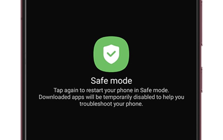 โทรศัพท์ขึ้นโหมดปลอดภัย