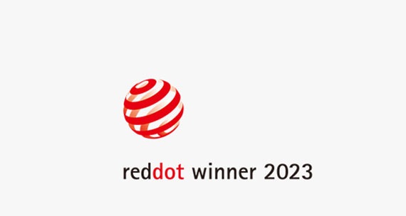 มีโลโก้ของ Red Dot Design Award Winner 2023 สำหรับ the T7 Shield Portable SSD
