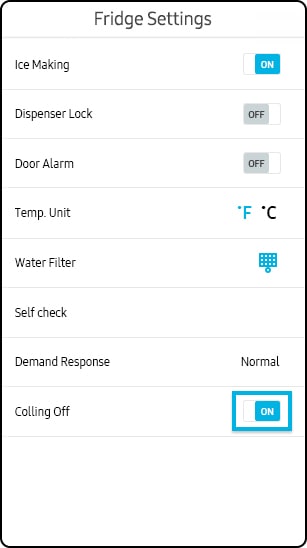 deactivate cooling off mode