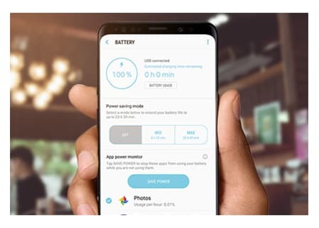 ถนอมแบตเตอรี่โทรศัพท์ได้ด้วยการตั้งค่า โหมดประหยัดพลังงานในโทรศัพท์หรือแท็บเล็ตของคุณเพื่อจำกัดการใช้พลังงานภายในเครื่อง