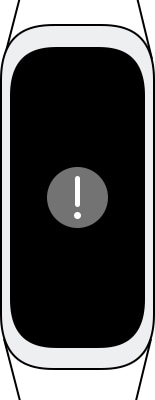 exclamation mark appeared on Galaxy Fit