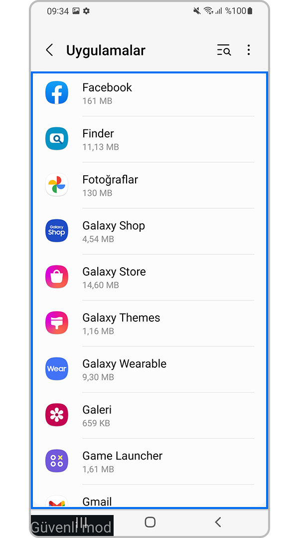Son veya bilinmeyen uygulamaları belirleyin
