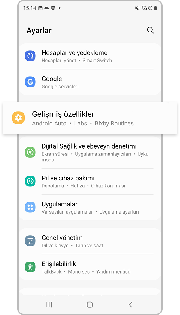 s22 s pen uygulamaları değiştirme adım 1