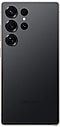 從背面看鈦黑的 Galaxy S25 Ultra。