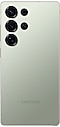 從背面看鈦青的 Galaxy S25 Ultra。