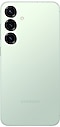 從背面看迷綠的 Galaxy S25 Plus。