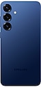 從背面看深海藍的 Galaxy S25 Plus。