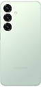 從背面看迷綠的 Galaxy S25。