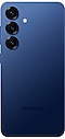 從背面看深海藍的 Galaxy S25。