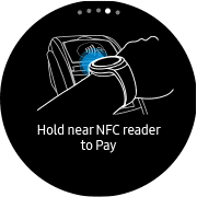 5. 將智慧手錶靠近NFC或MST感應區的上方，即可進行刷卡。