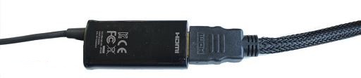 將 HDMI 線連接 MHL 轉接器