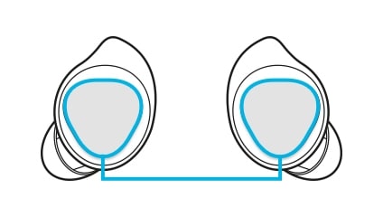 Location of touchpad