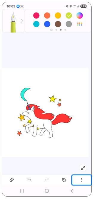 1. 點選右下角更多「︙」。示意圖