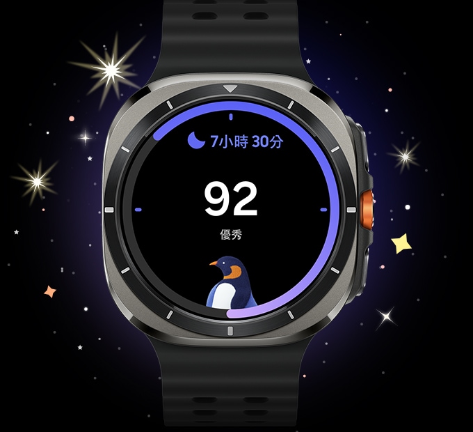 Galaxy Watch Ultra 顯示睡眠評分為 92