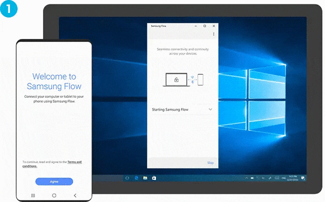 How to pair using Samsung Flow
