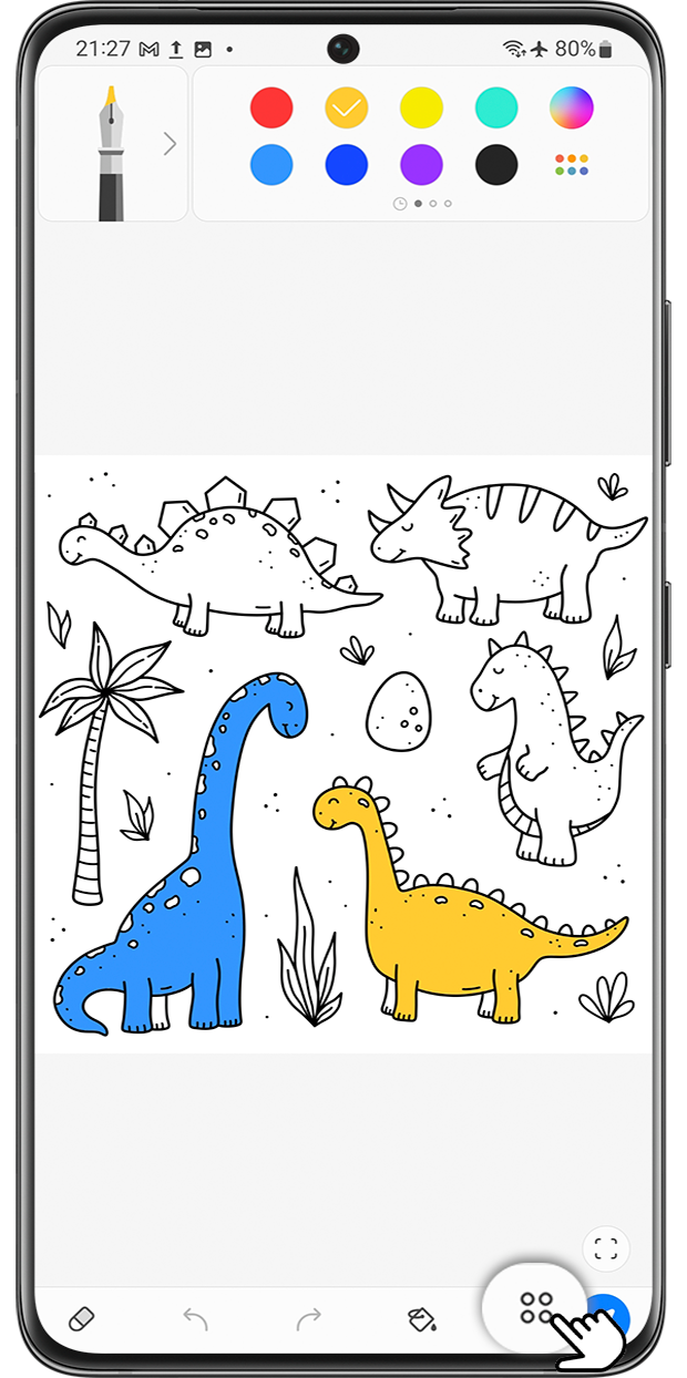 <b>Крок 1.</b> Торкніться праворуч <b>значка з чотирма крапками. </b>