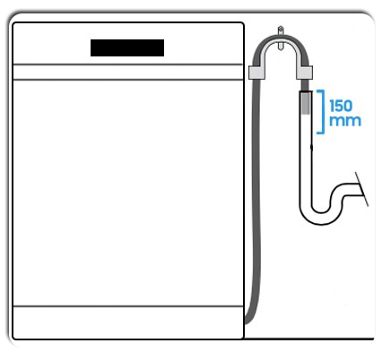 Схема підключення дренажу до посудомийної машини Samsung