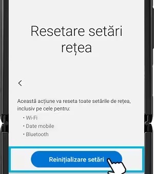 Restare setari retea