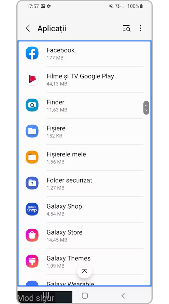 <b>2.</b> Identifică toate aplicațiile pe care le-ai descărcat în ultimul timp sau pe care nu le recunoști
