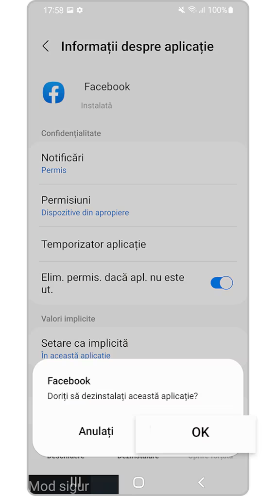 <b>4.</b> Atinge <b>OK</b>