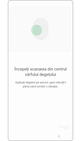 <b>Pasul 5. </b>Pune-ți degetul pe senzorul de recunoaștere a amprentei.