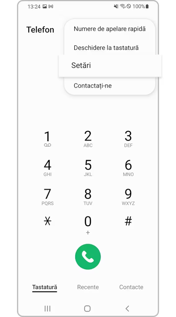 <b> Pasul 2. </b> Atingeți <b> Setări</b>.