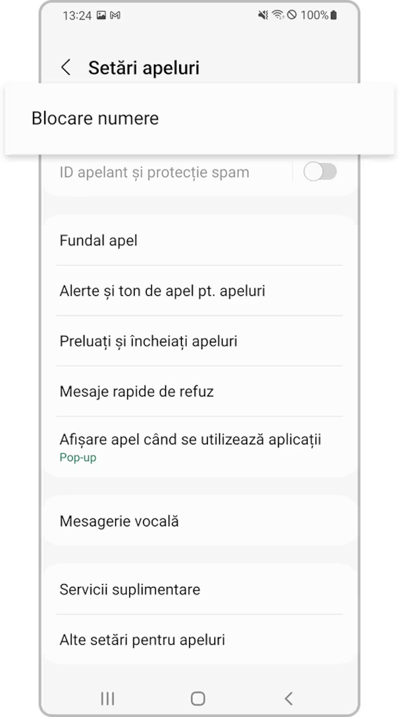 <b> Pasul 3. </b> Atingeți <b> Blocare numere</b>.