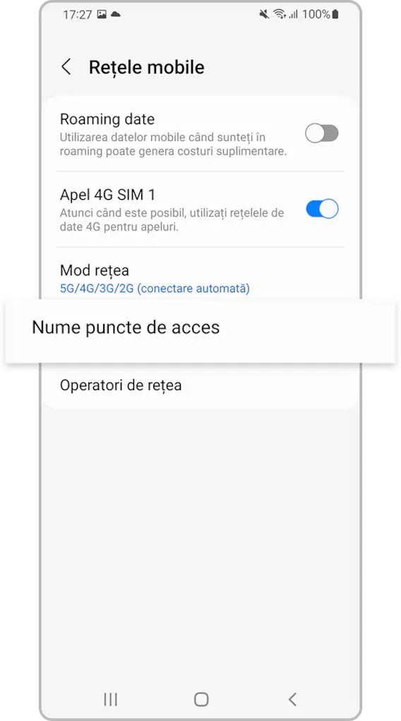 <b> Pasul 3. </b> Atingeți <b> Nume puncte de acces</b>.