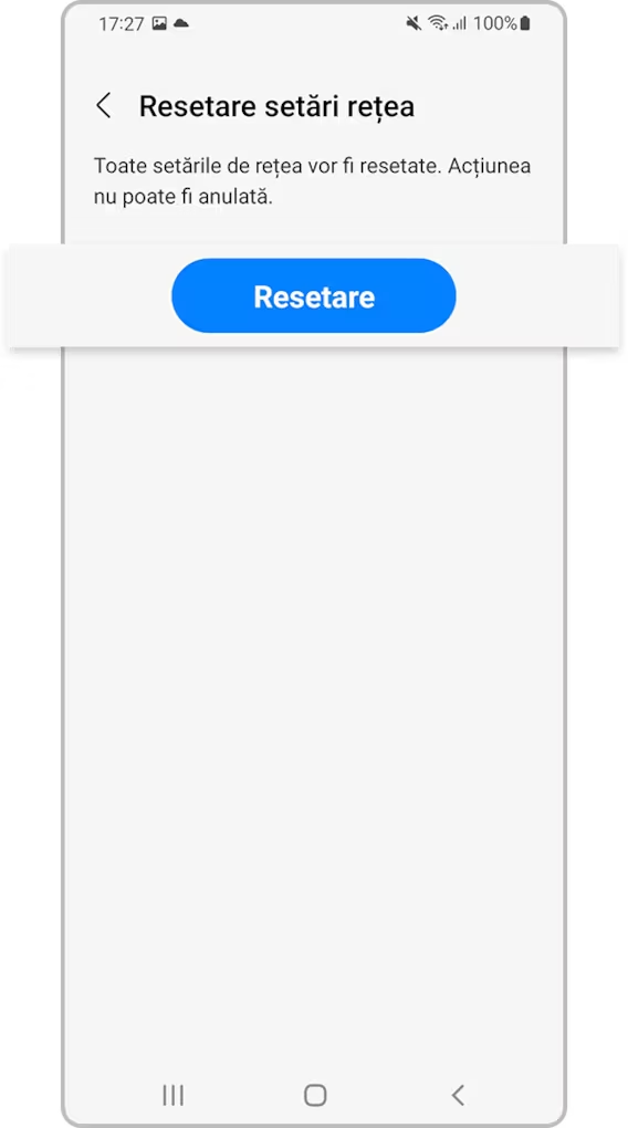 <b> Pasul 5. </b> Atingeți <b> Resetare</b>.