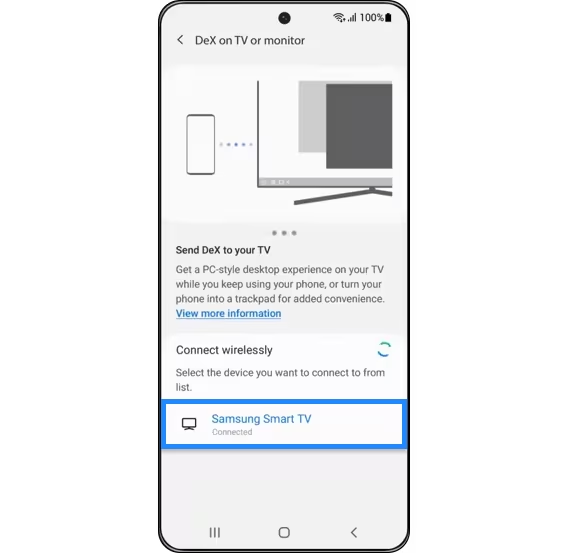 <b>Pasul 3.</b> Alege un <b>televizor</b> pentru conectare.