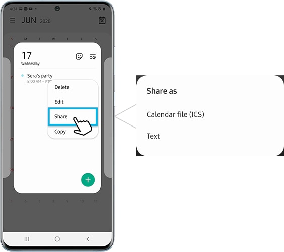 You can also share calendar with others