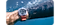 A person is swimming under water with a Galaxy Watch Ultra being worn on their left wrist