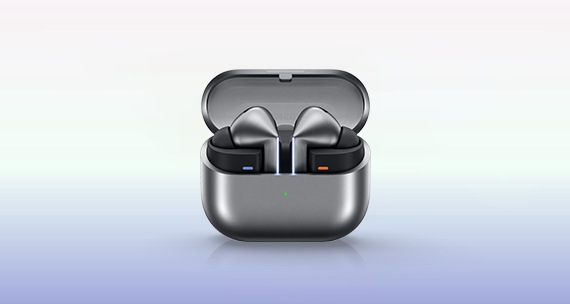 A pair of Galaxy Buds3 Pro are shown
