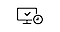 Viene mostrato un monitor desktop illustrato con un segno di spunta al centro. Un orologio illustrato raffigura un tempo di attesa che potrebbe essere previsto.