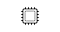 A black vector illustrating a laptop processor electronic hardware icon