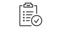 A black vector icon illustrating a pick up truck