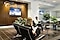 Samsung displays are installed in the office.