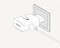 Securely plug the charger into a wall socket.
