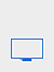 A blue icon of a TV