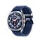 The new Galaxy Watch Ultra is shown in the Titanium Blue strap