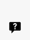 A question mark in a comments bubble is shown