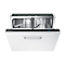 An open Samsung dishwasher is shown against a white background