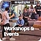 A crowd of people gather around the centre of the Samsung KX Store ready to take part in a workshop