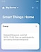 Example of a SmartThings Home auto DR event running notification