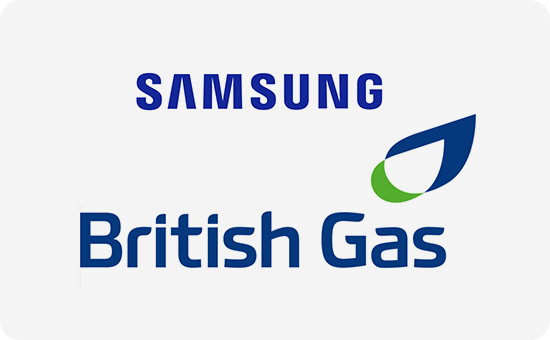 Samsung and British Gas logos