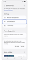 Selecting Send feedback